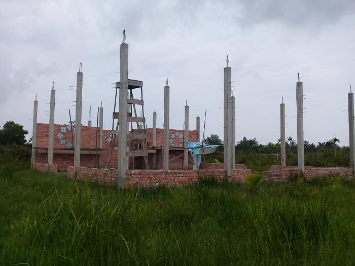 Untuk Percepatan pembangunan Mushollah, Siswa MAN 2 Tanjabtimur melaksanakan Penggalangan dana Kemasyarakat Nipah Panjang