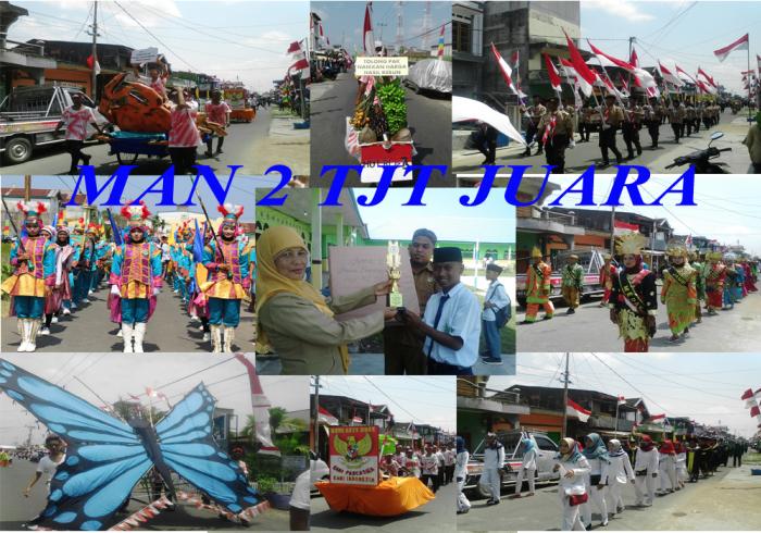 MAN 2 Tanjung jabung timur juara 1 tiga tahun berturut-turut pawai pembangunan di Kec.Nipah panjang 