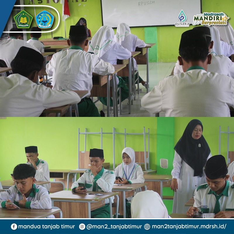 MAN 2 Tanjab Timur Laksanakan Assesmen Sumatif Akhir Semester TP 2023/2024