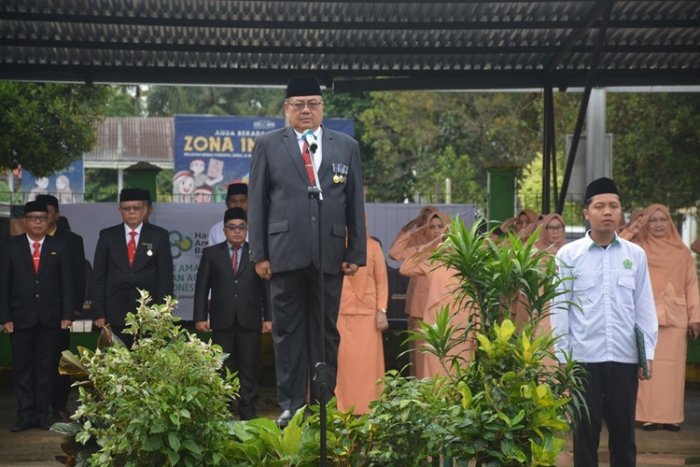 Civitas MAN 2 Tanjung Jabung Timur Ikuti Upacara Peringatan HAB Kementerian Agama RI
