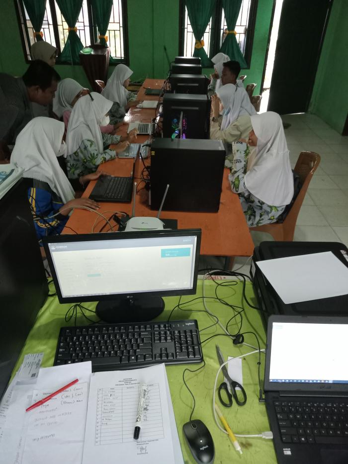 MAN 2 Tanjung jabung timur sukses  melaksanakan simulasi ANBK Gelombang 2 Tahun 2021 