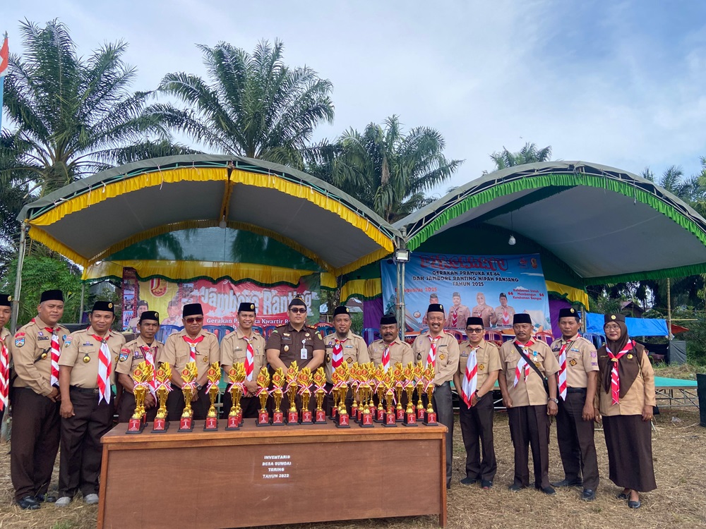 Kamabigus MAN 2 Tanjung Jabung Timur Ikuti Upacara Pembukaan Jambore Ranting Kwaran Nipah Panjang