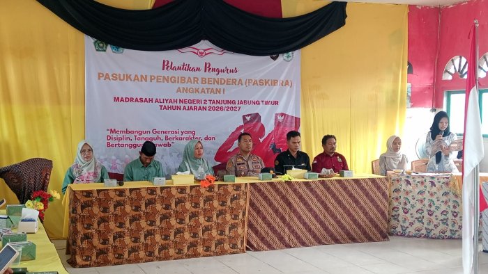 Eskul PASKIBRA MAN 2 Tanjab Timur Resmi Terbentuk, Pengurus Periode 2026-2027 Dilantik
