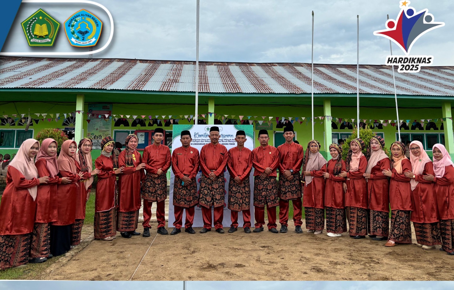 Momentum Hardiknas, MAN 2 Tanjung Jabung Timur Lestarikan Budaya Daerah Lewat Baju Teluk Belango dan Tengkuluk