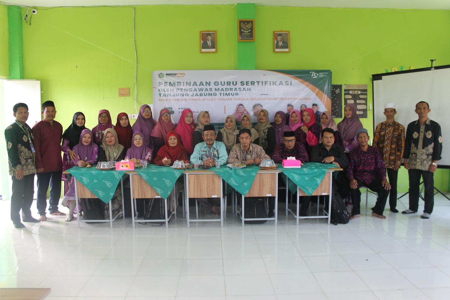 Pengawas Madrasah Laksanakan Pembinaan Guru Sertifikasi di MAN 2 Tanjabtim