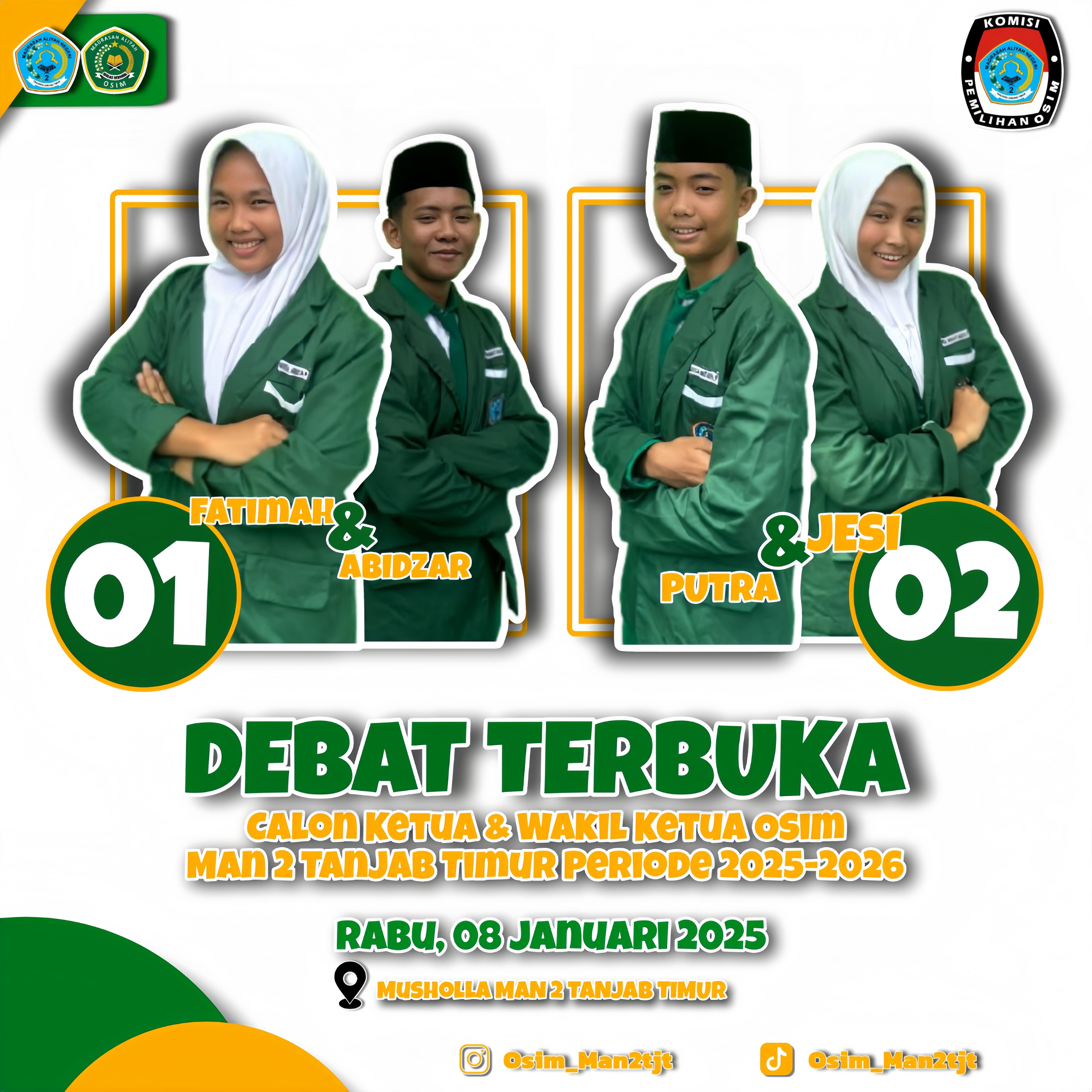 Jelang Debat Terbuka Pemilihan Ketua OSMA, Panitia Pilusma Siapkan Materi Debat