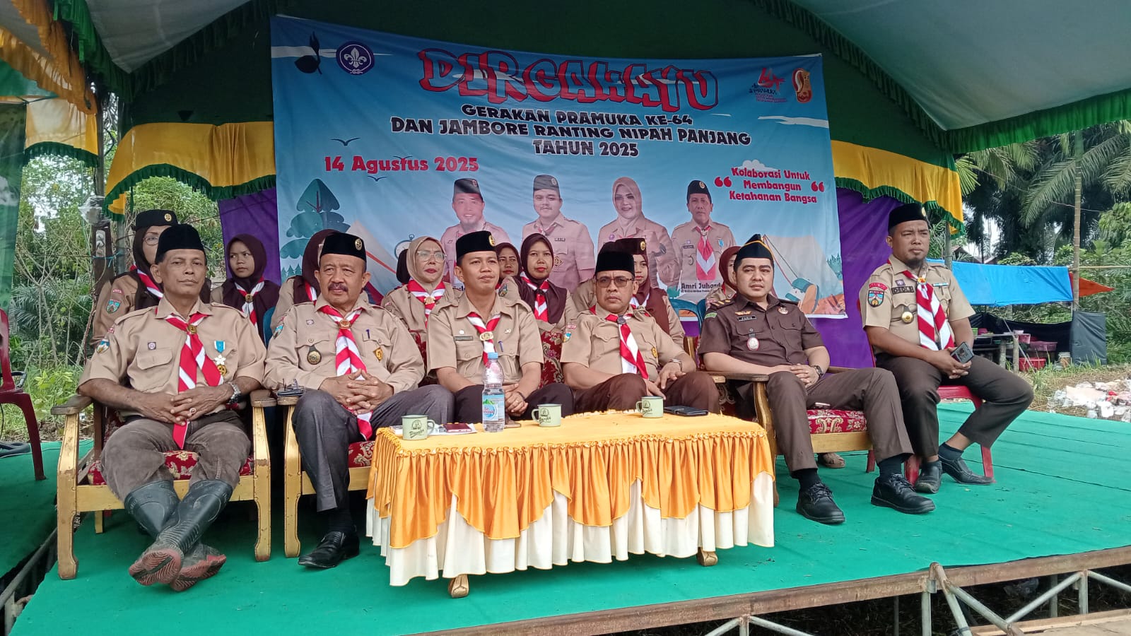 Kamabigus MAN 2 Tanjung Jabung Timur Hadiri Puncak HUT Gerakan Pramuka Ke-64 Kwaran Nipah Panjang